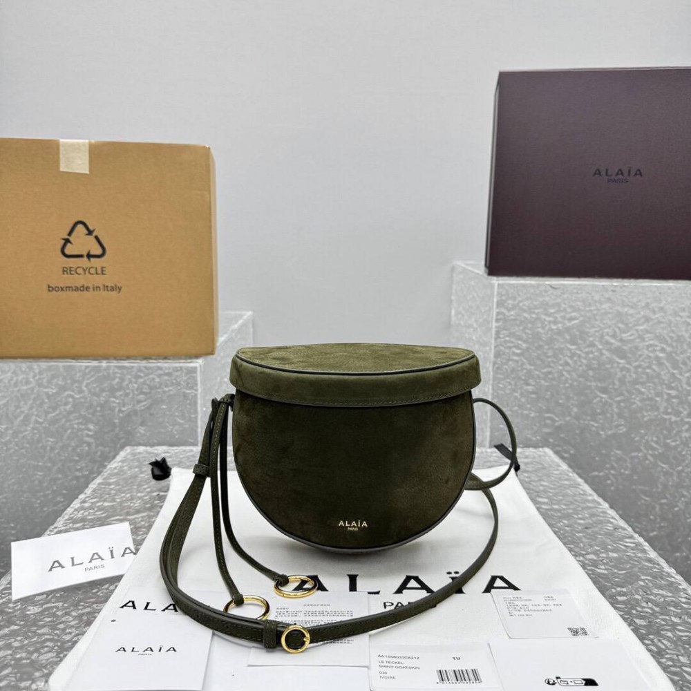 Alaia hip bag suede leather 20x11x17cm Bags