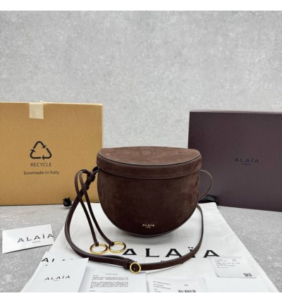 Alaia hip bag suede leather 20x11x17cm