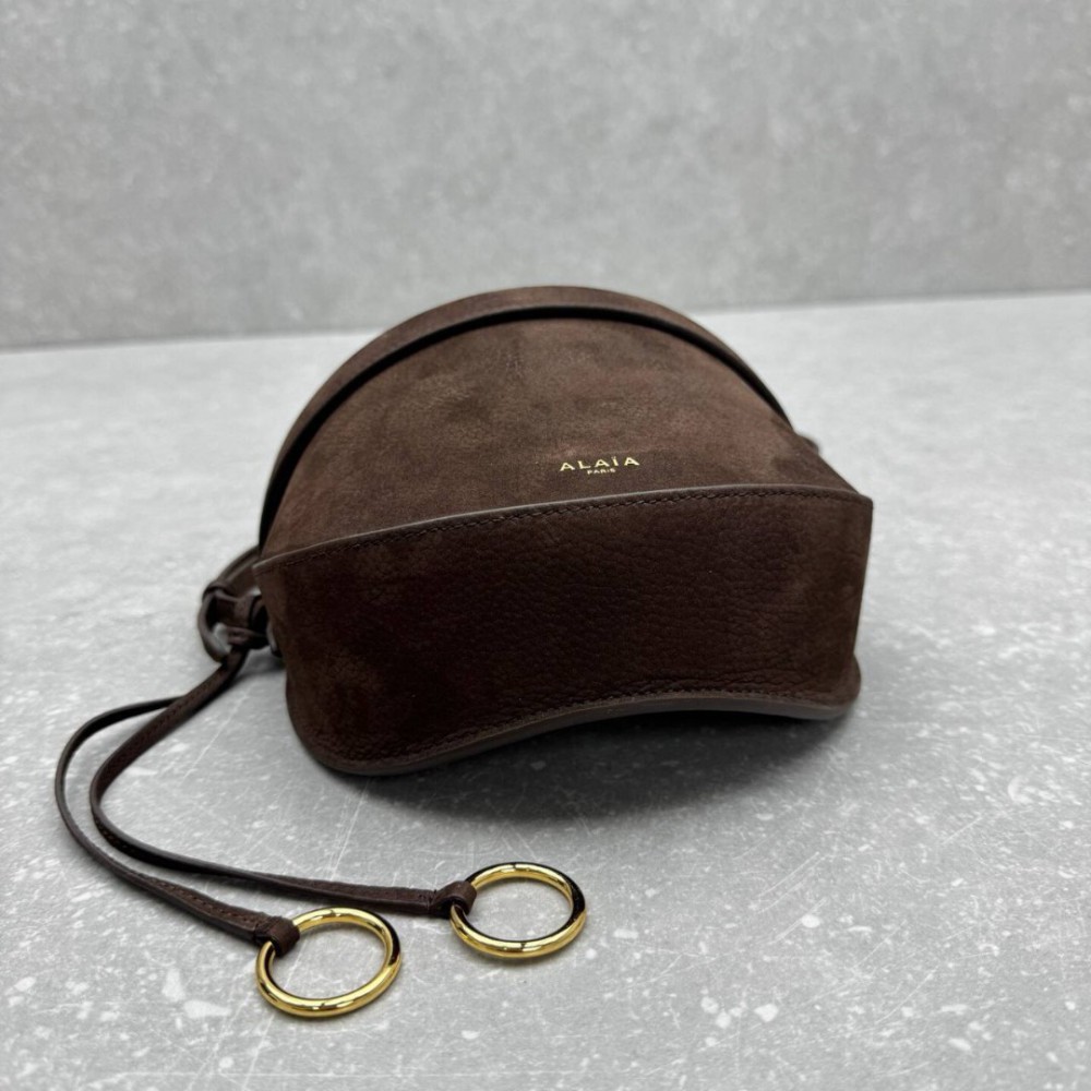 Alaia hip bag suede leather 20x11x17cm Bags
