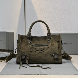 Balenciaga City Bag suede 30x20x11cm Bags