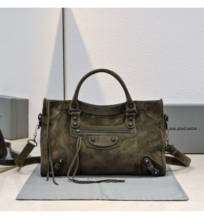 Balenciaga City Bag suede 38x25x14cm
