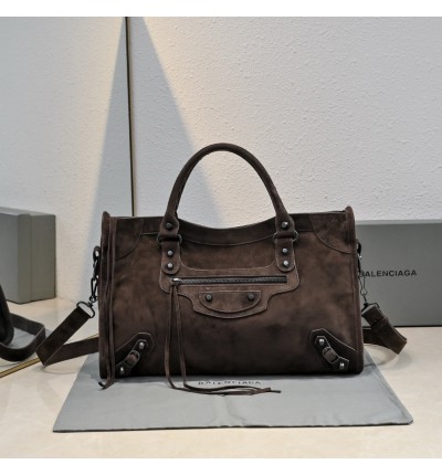 Balenciaga City Bag suede 38x25x14cm