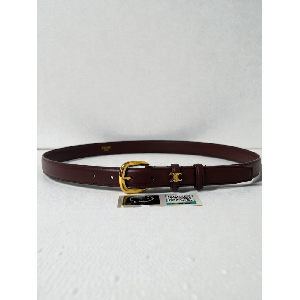 Celine belt 2.5cm burgundy  Accesories