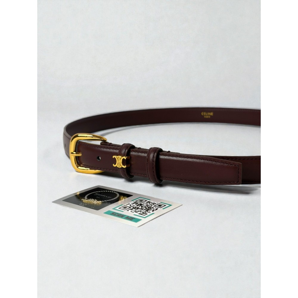 Celine belt 2.5cm burgundy  Accesories