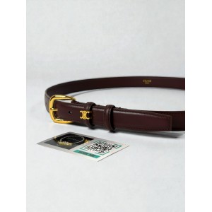 Celine belt 2.5cm burgundy  Accesories