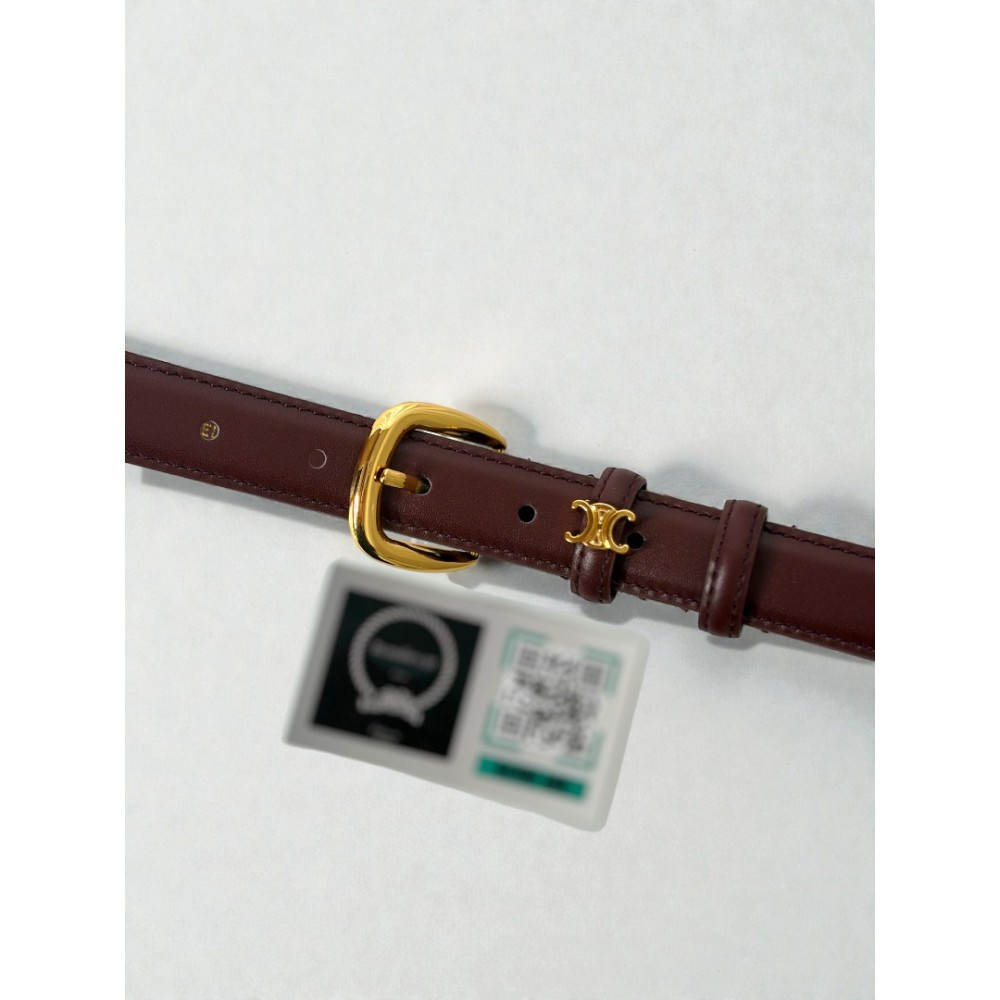 Celine belt 2.5cm burgundy  Accesories