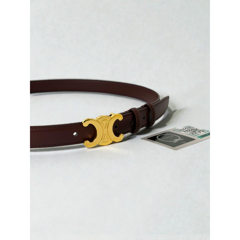 Celine belt 2.5cm burgundy  Accesories