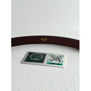 Celine belt 2.5cm burgundy  Accesories