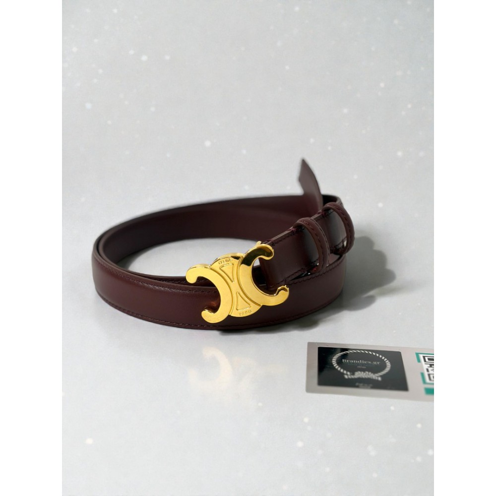 Celine belt 2.5cm burgundy  Accesories