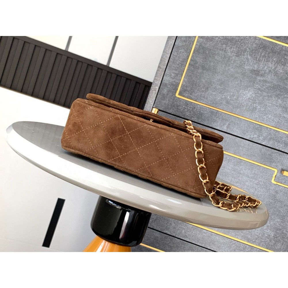 Chanel classic flap bag 20x13x5cm suede Bags