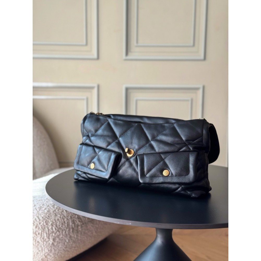 Chanel shopping bag leather 100% 27x45x10cm Bags