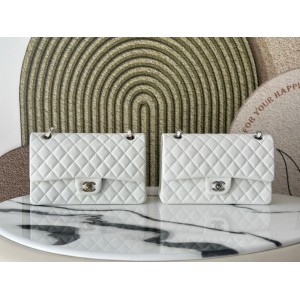 Chanel classic flap bag medium size 25x16x7cm REAL GRAINED LEATHER 100% Bags