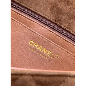 Chanel classic flap bag 20x13x5cm suede Bags