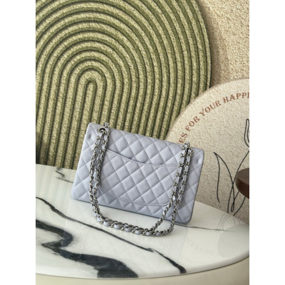 Chanel classic flap bag medium size 25x16x7cm REAL GRAINED LEATHER 100% Bags