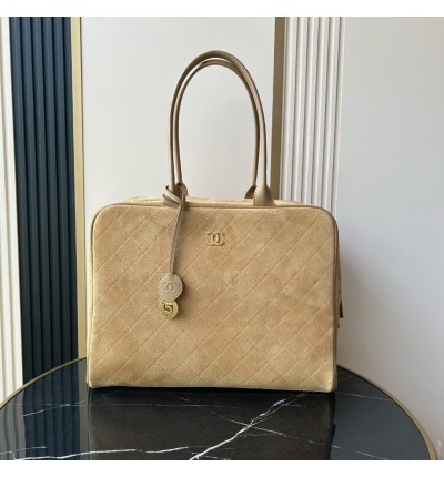 Chanel shopping bag suede 41x31x19cm 