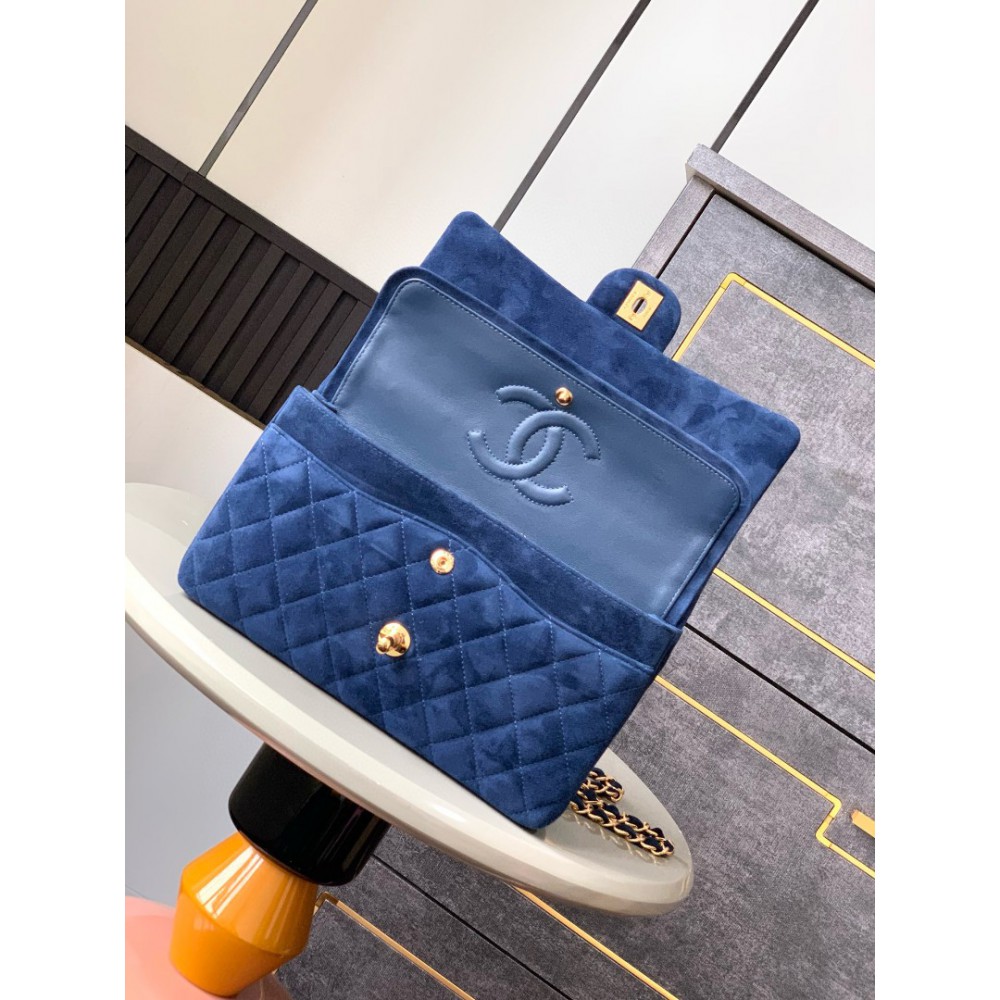 Chanel classic flap bag 25x16x7cm suede Bags