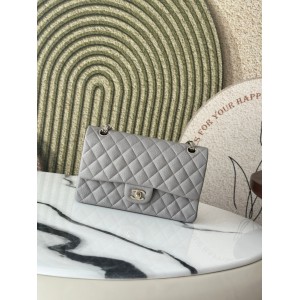 Chanel classic flap bag medium size 25x16x7cm REAL GRAINED LEATHER 100% Bags