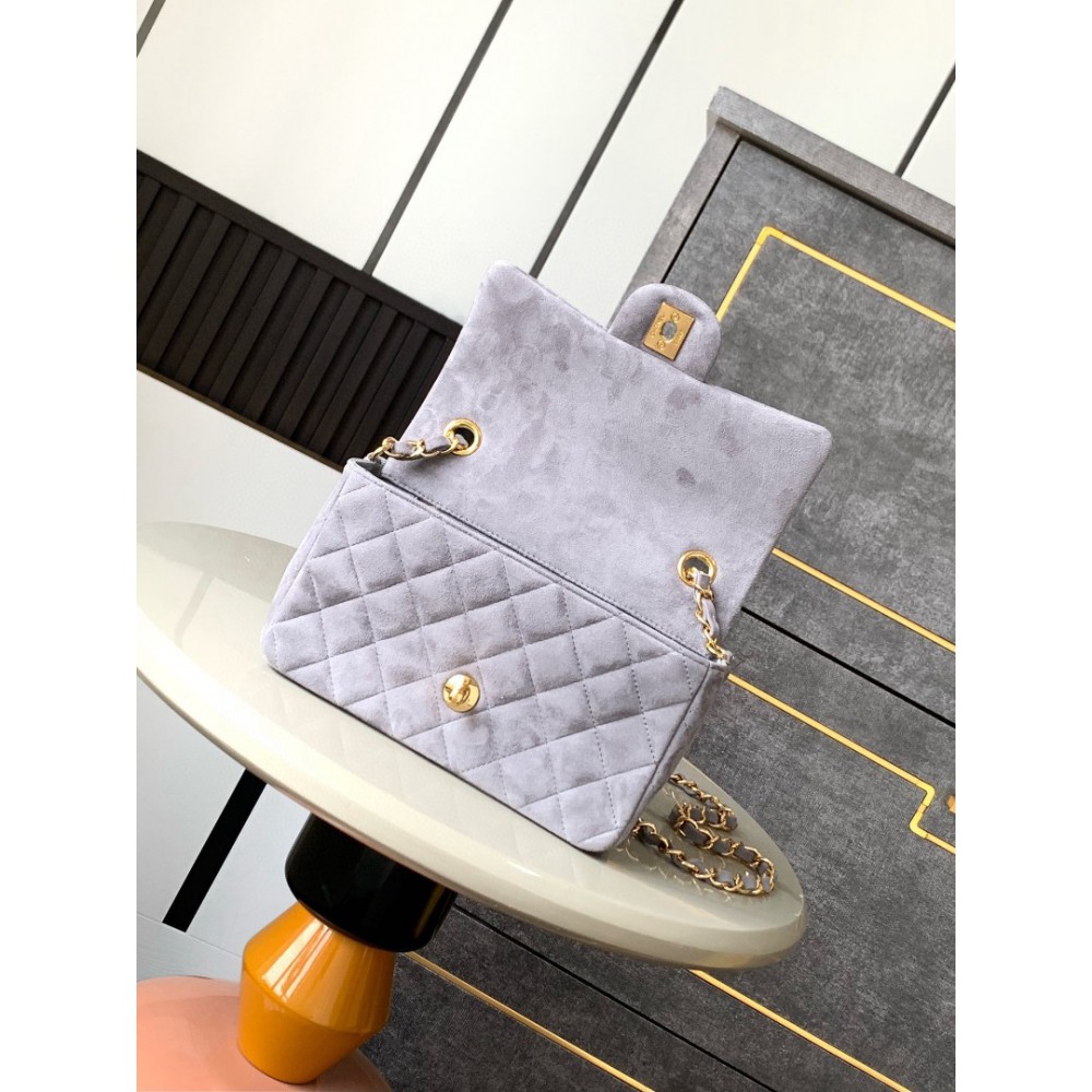 Chanel classic flap bag 20x13x5cm suede Bags