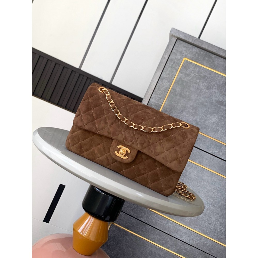 Chanel classic flap bag 25x16x7cm suede Bags