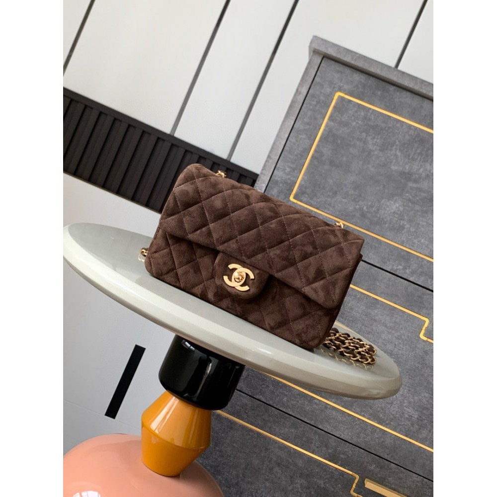 Chanel classic flap bag 20x13x5cm suede Bags