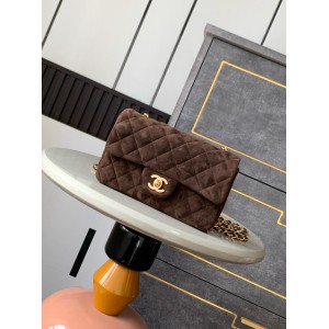 Chanel classic flap bag 20x13x5cm suede Bags