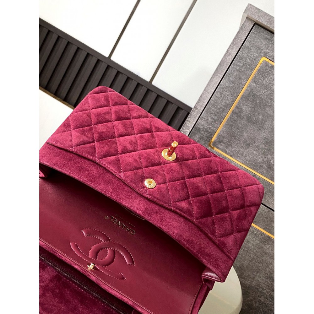 Chanel classic flap bag 25x16x7cm suede Bags