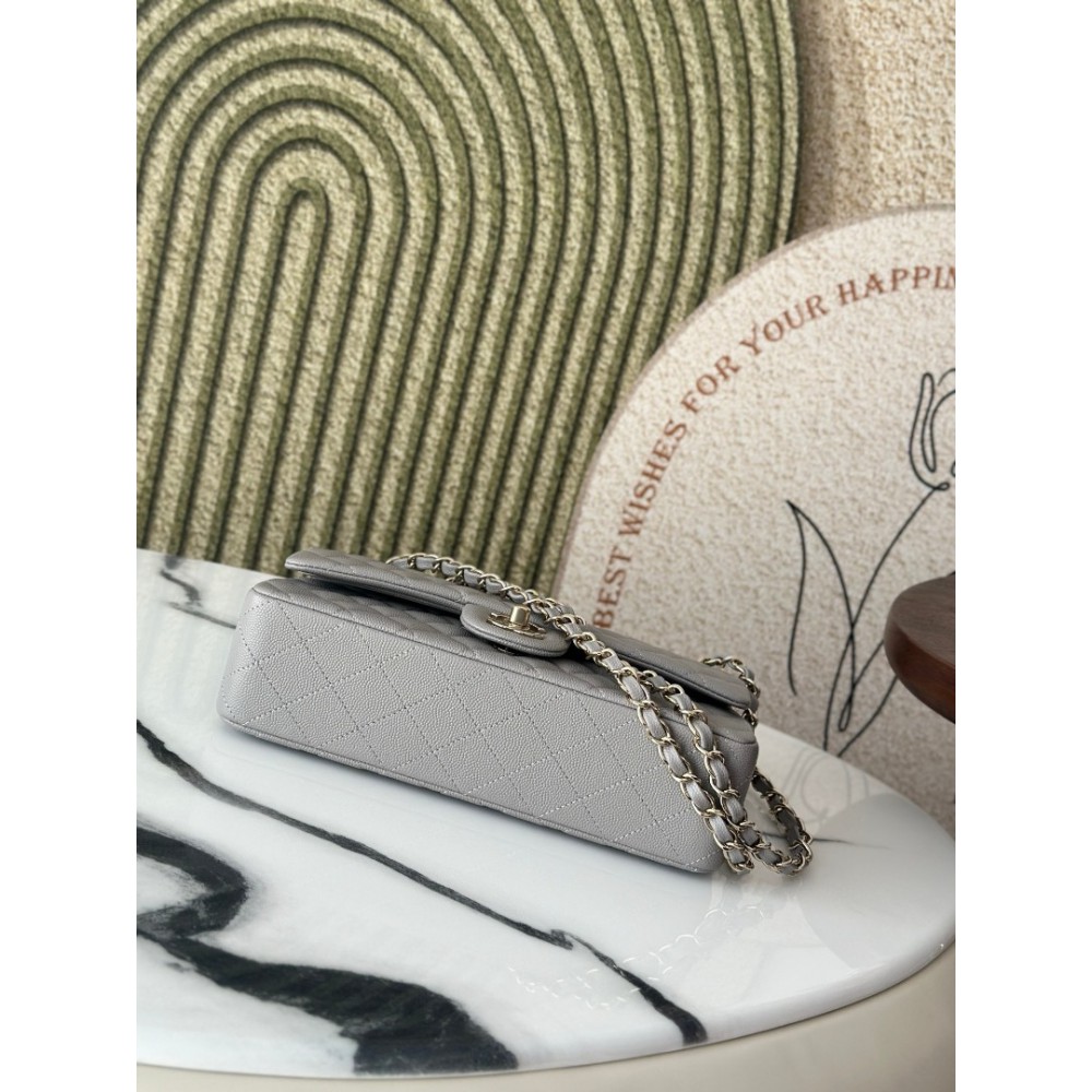 Chanel classic flap bag medium size 25x16x7cm REAL GRAINED LEATHER 100% Bags