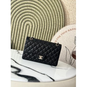 Chanel classic flap bag medium size 25x16x7cm REAL GRAINED LEATHER 100% Bags