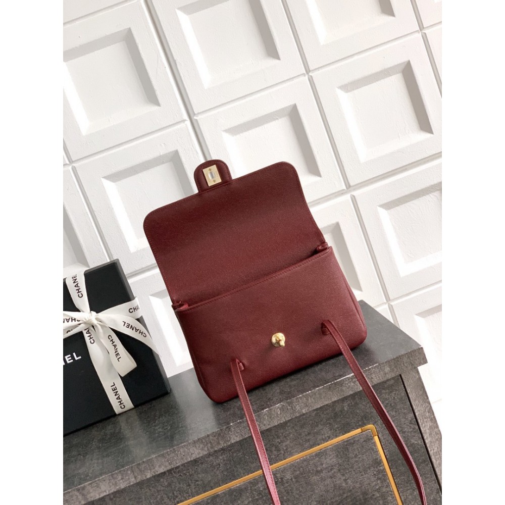 Chanel clutch with leather strap 15x22x7cm 