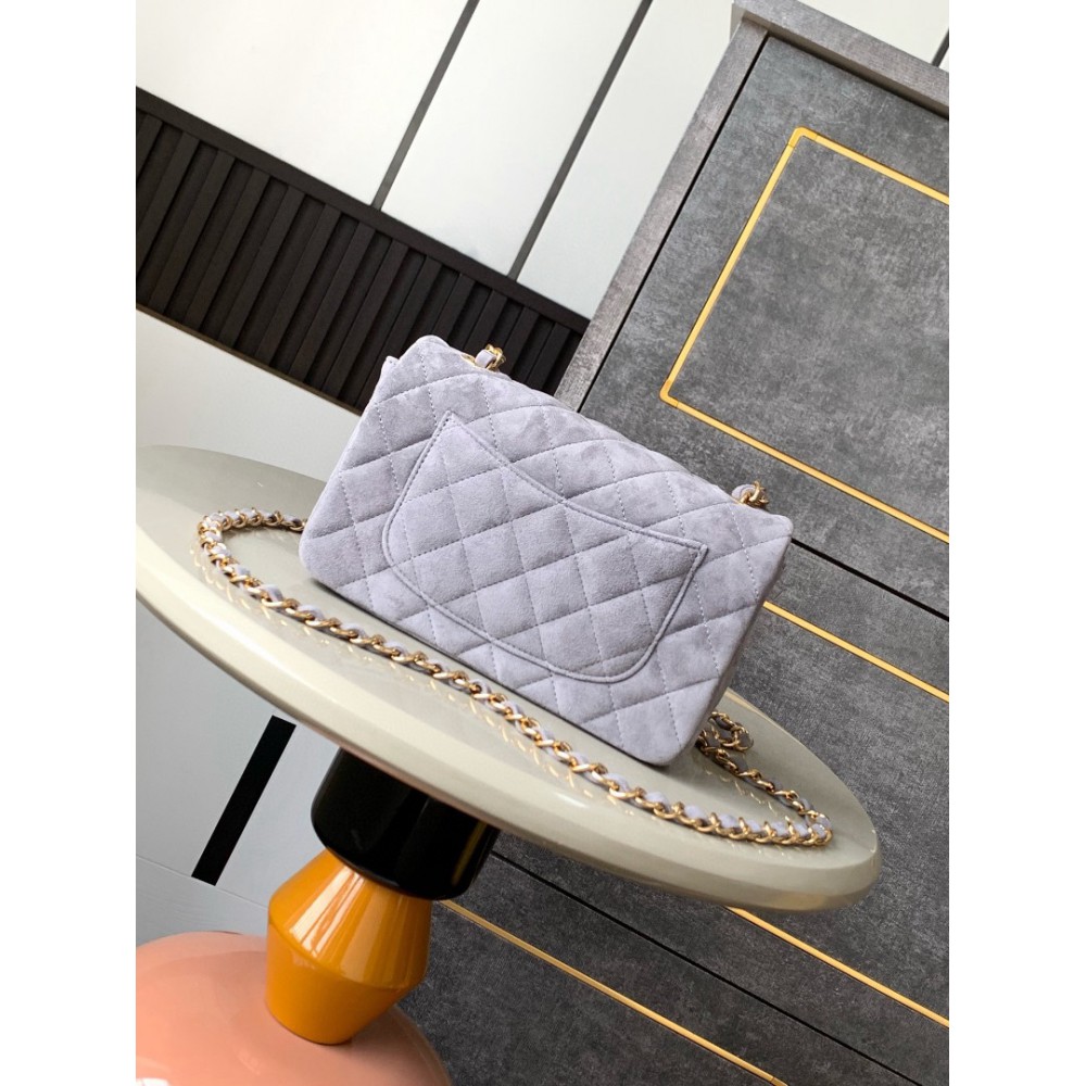 Chanel classic flap bag 20x13x5cm suede Bags