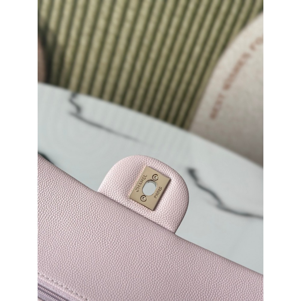 Chanel classic flap bag medium size 25x16x7cm REAL GRAINED LEATHER 100% Bags