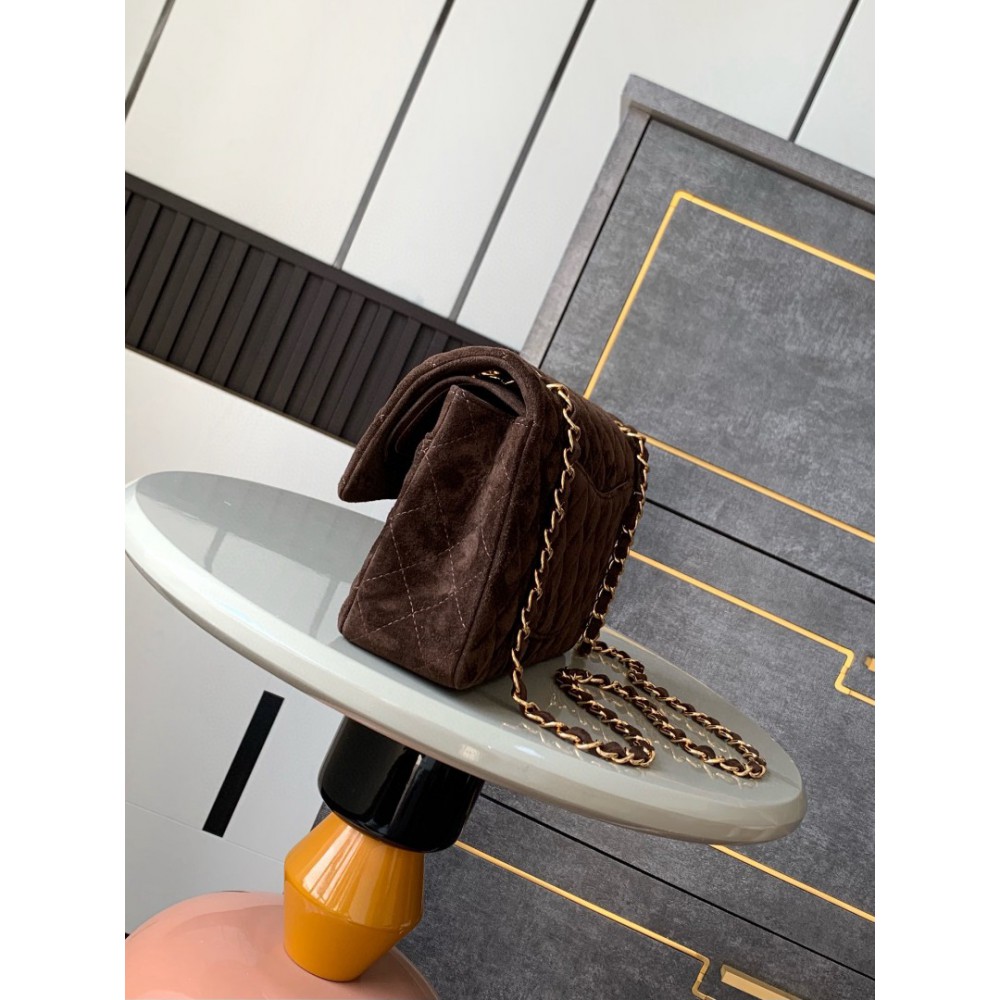 Chanel classic flap bag 25x16x7cm suede Bags