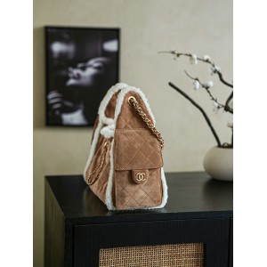 Chanel25 hobo bag suede shrealring lines Bags