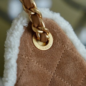 Chanel25 hobo bag suede shrealring lines Bags