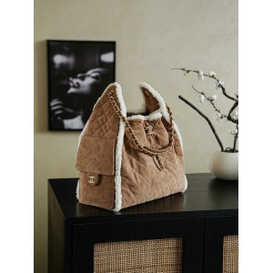Chanel25 hobo bag suede shrealring lines Bags