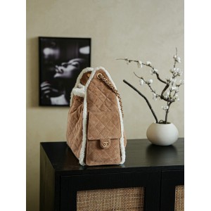 Chanel25 hobo bag suede shrealring lines Bags