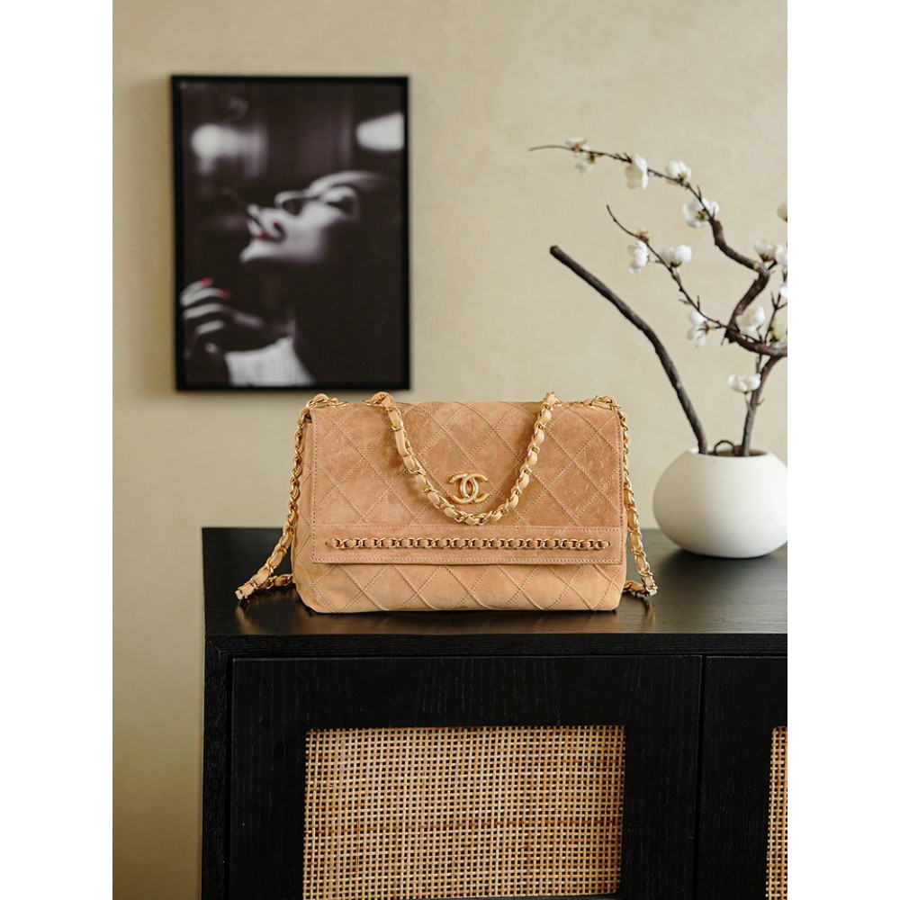 Chanel vintage handbag 22x14cm suede Bags