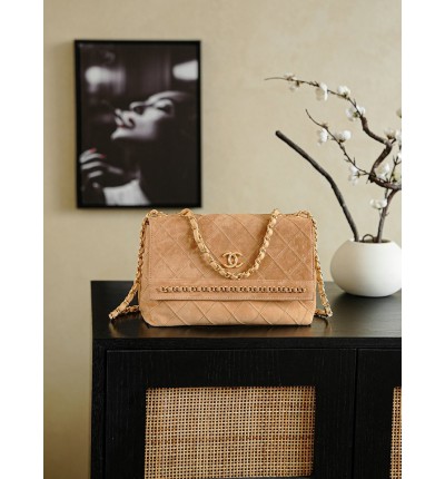 Chanel vintage handbag 22x14cm suede