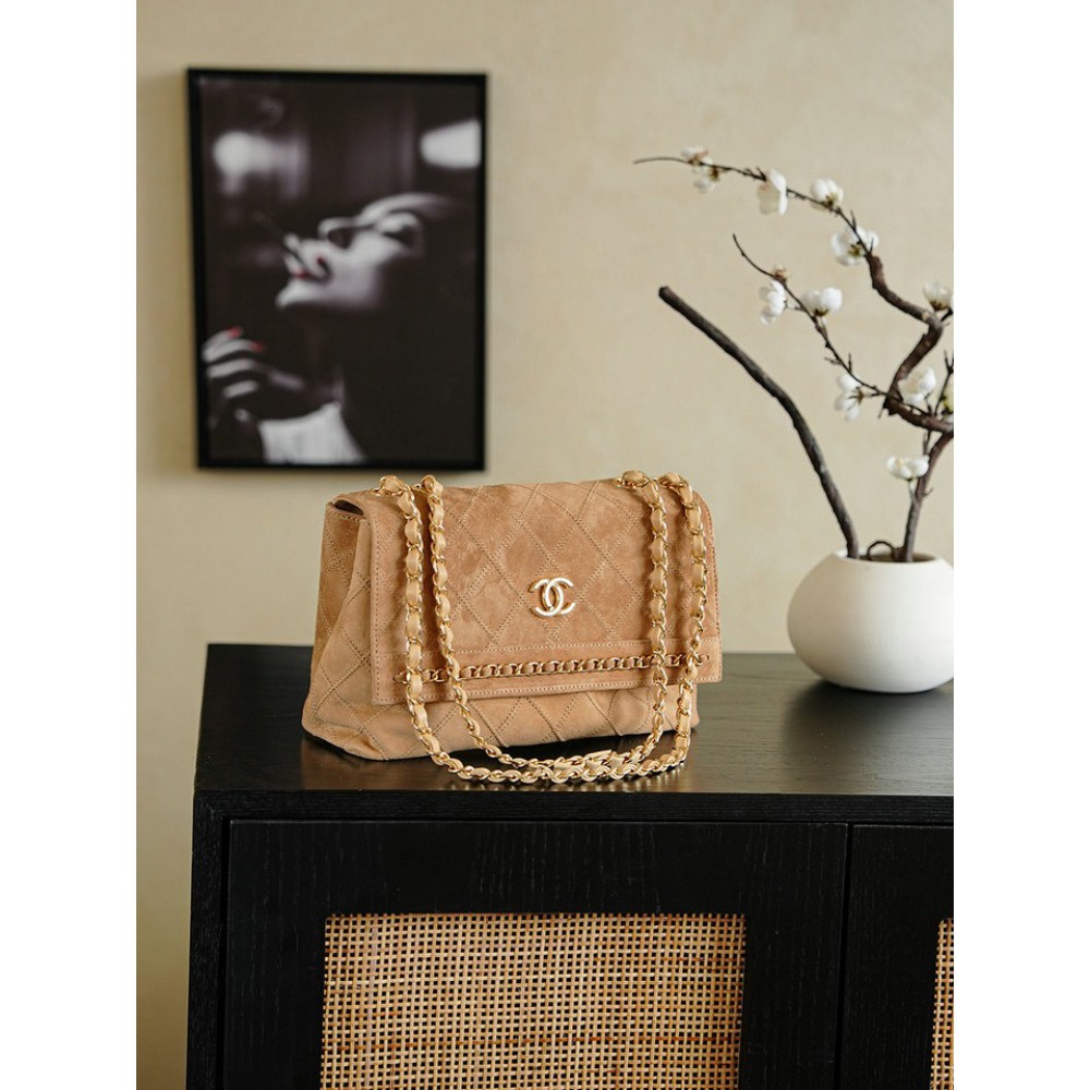 Chanel vintage handbag 22x14cm suede Bags