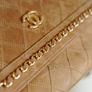 Chanel vintage handbag 22x14cm suede Bags