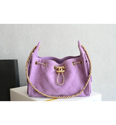 Chanel hobo 25 mini size suede