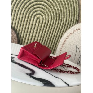 Chanel classic flap bag medium size 25x16x7cm REAL GRAINED LEATHER 100% Bags