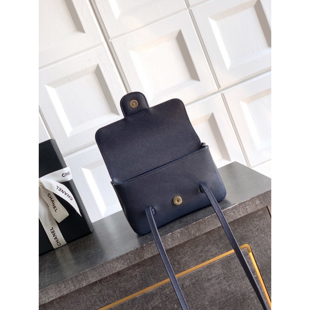 Chanel clutch with leather strap mini size 17x11.5x5cm Bags