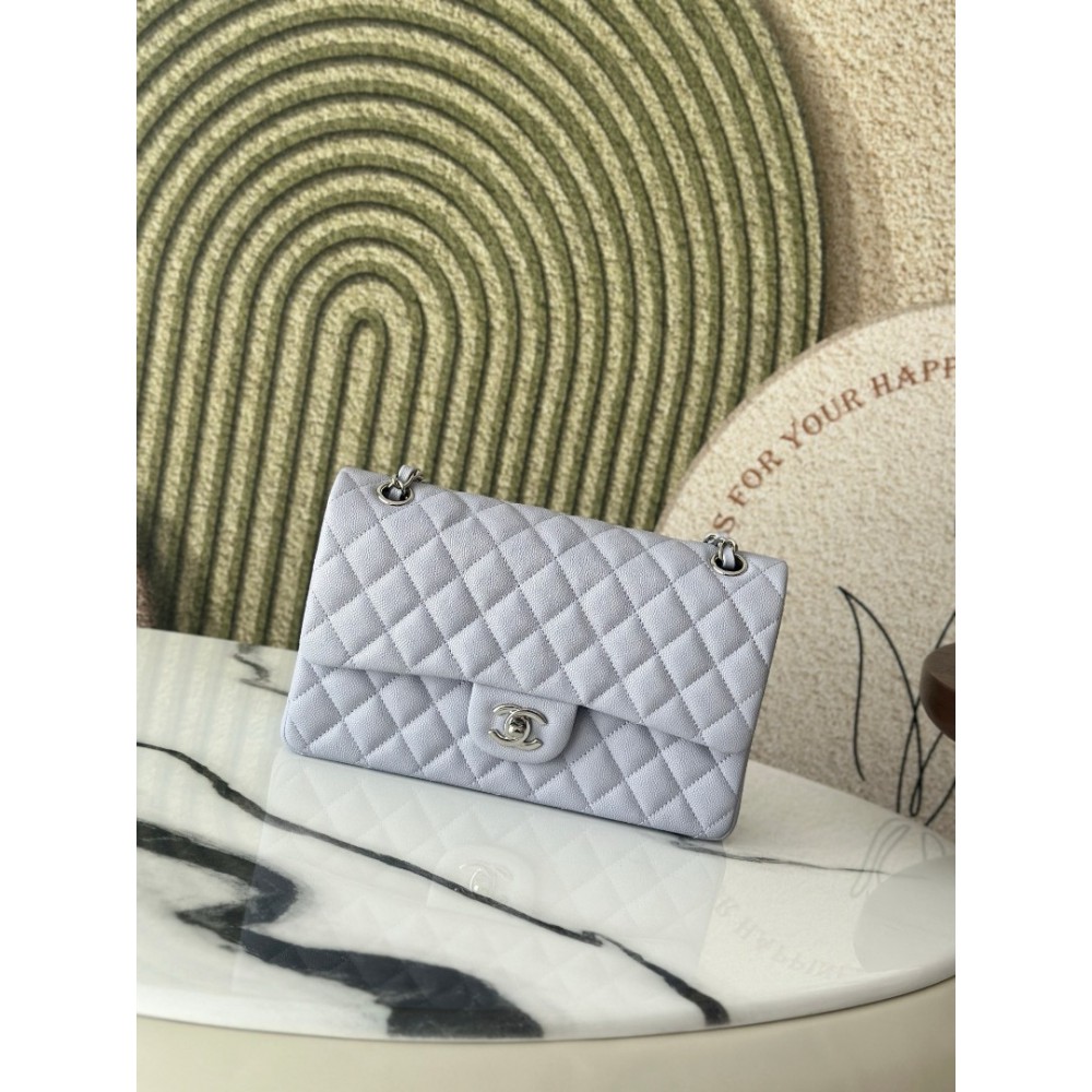 Chanel classic flap bag medium size 25x16x7cm REAL GRAINED LEATHER 100% Bags