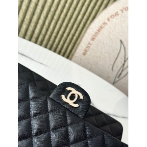 Chanel classic flap bag medium size 25x16x7cm REAL GRAINED LEATHER 100% Bags