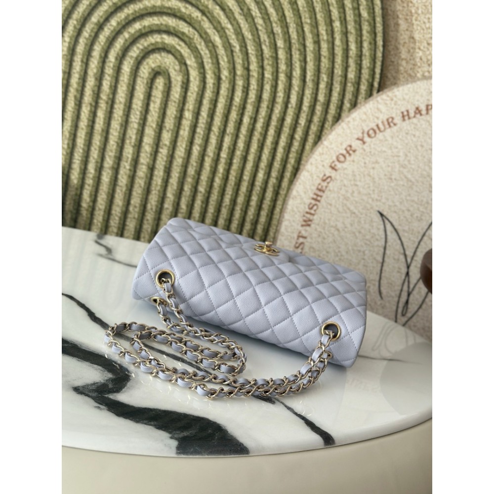 Chanel classic flap bag medium size 25x16x7cm REAL GRAINED LEATHER 100% Bags