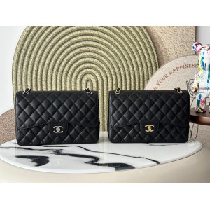 Chanel classic flap bag jumbo size grained leather 30x21cm Bags