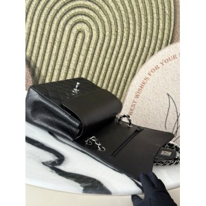 Chanel classic flap bag jumbo size grained leather 30x21cm Bags