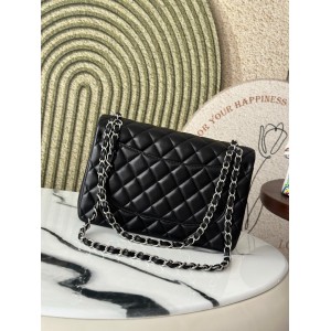 Chanel classic flap bag jumbo size leather 30x21cm Bags