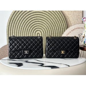Chanel classic flap bag jumbo size leather 30x21cm Bags